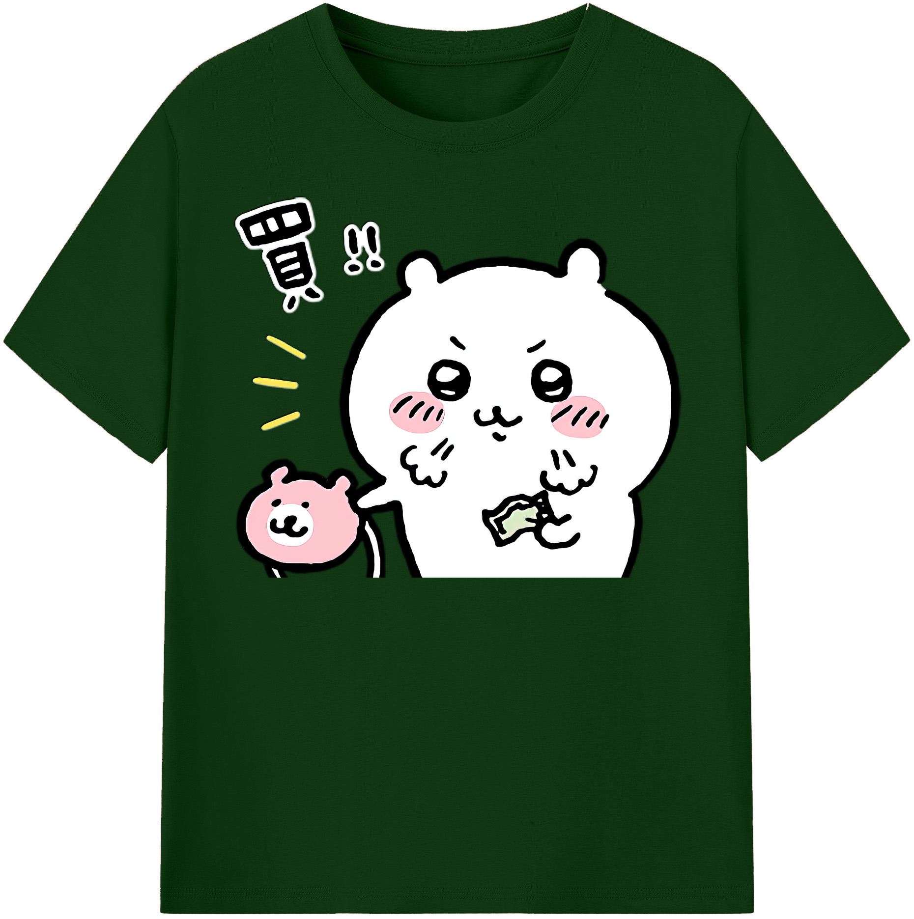 （画像用） ちいかわ ちいかわ Chii-kawa chiikawa 綿100％半袖Tシャツ（フロントプリント）